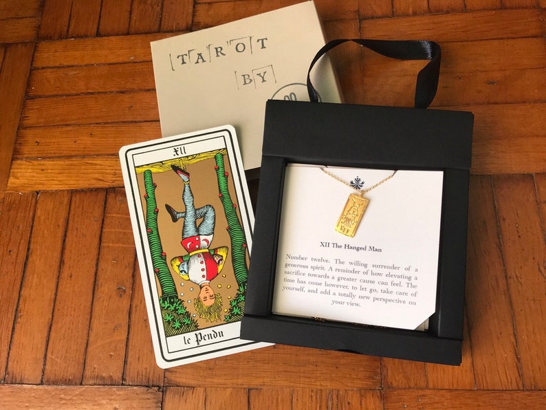 The Hanged Man Tarot Card Number 12 XII Silver Short or Long Etsy
