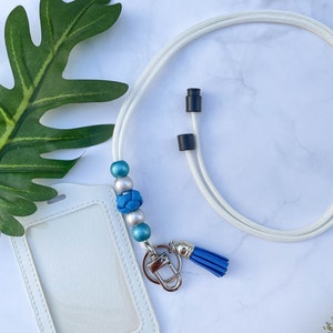 Customized Teacher Lanyard with Tassel, ID Card Holder, Colorful Badge Lanyard with Breakaway