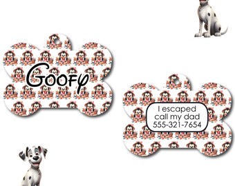 Personalized Pet I.D. Tag Gardening Goofy | Two Sided Tag | Pets | Dog | Cat | Animals | Dog Tags