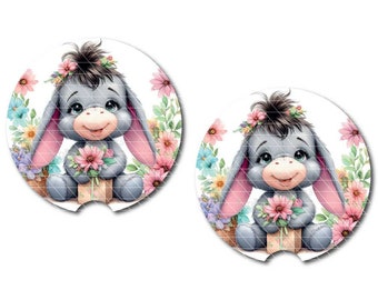 Baby Eeyore Car Cup Coasters | Set of 2 Coasters