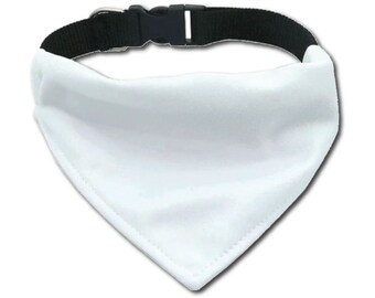 Over the Collar Custom & Personalized and/or Identification Dog Bandanas with Collar | Printed to match your dog tag |