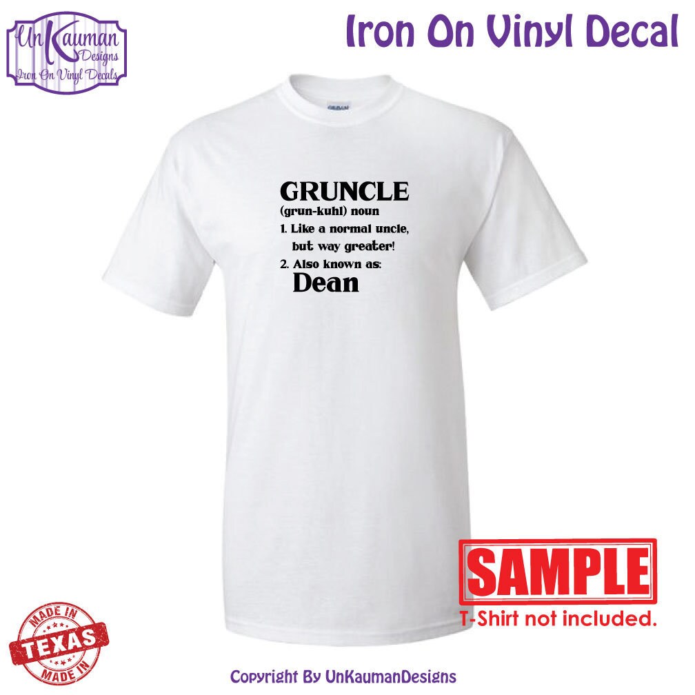 t-shirts Personalized meaning of GRUNCLE for clothing back packs hats aprons tote bags