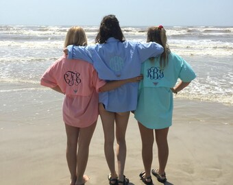 Monogrammed Long Sleeve Fishing Shirt 