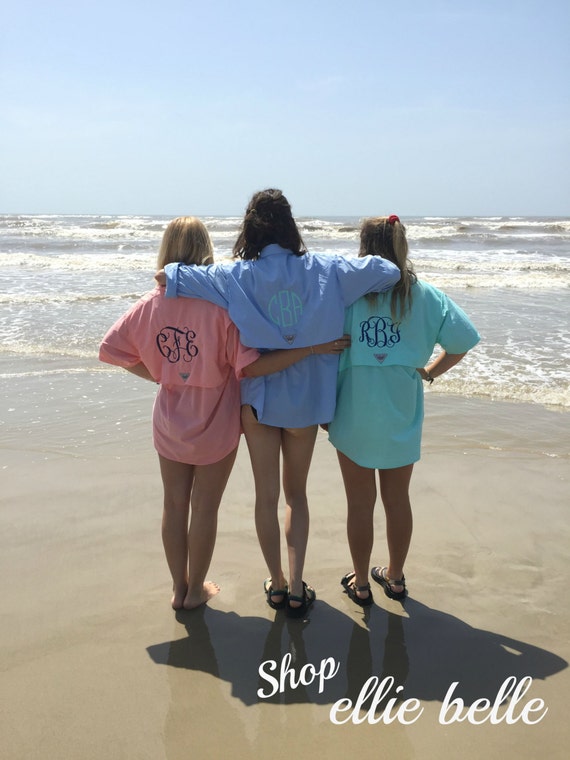 Monogrammed Long Sleeve Fishing Shirt 