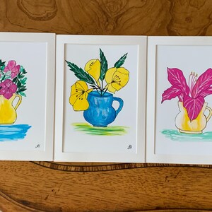 手描きカード、バースデーカード、写真用紙に描かれたアクリルカード、ユニークなカード、オリジナルカード、オリジナルギフト、挿入カード 5”x7”