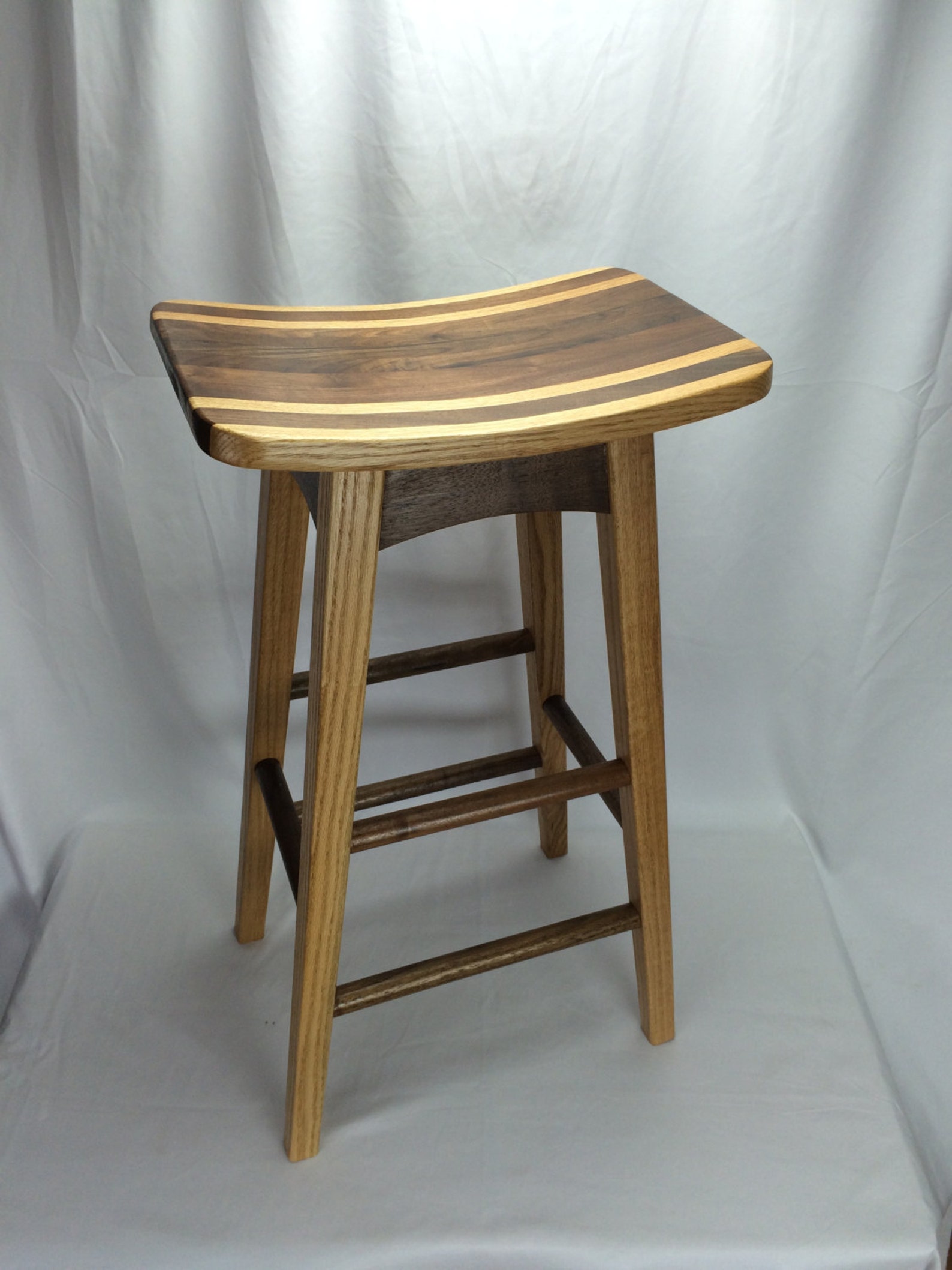 Curved Seat Bar Stools Etsy
