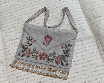 1920s beaded purse, roses