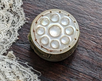 Antique mother of pearl pin cushion