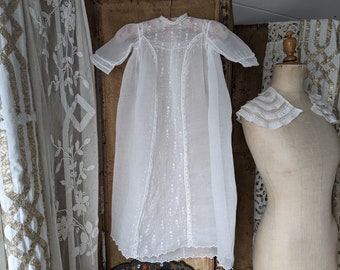 Cute organdy baby dress c1920s