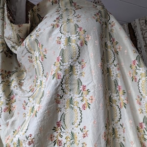 Vintage 18th century style silk fabric
