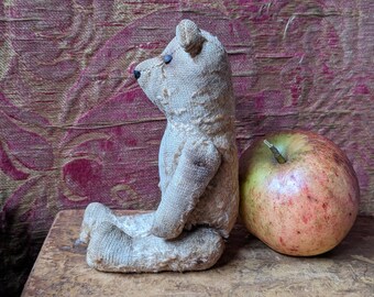 Small antique teddy bear, rod jointed