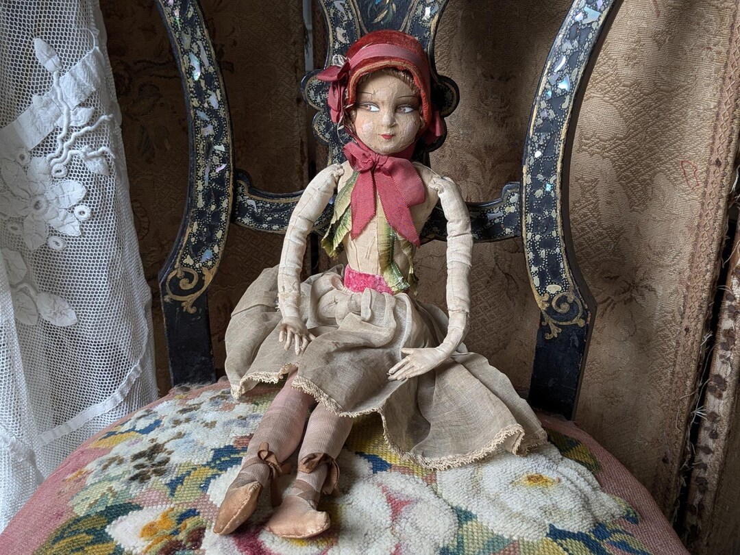 Poupée boudoir ancienne Isabelle début XXe siècle Old boudoir doll Isabelle | UK