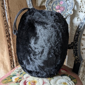 Victorian fur muff handwarmer