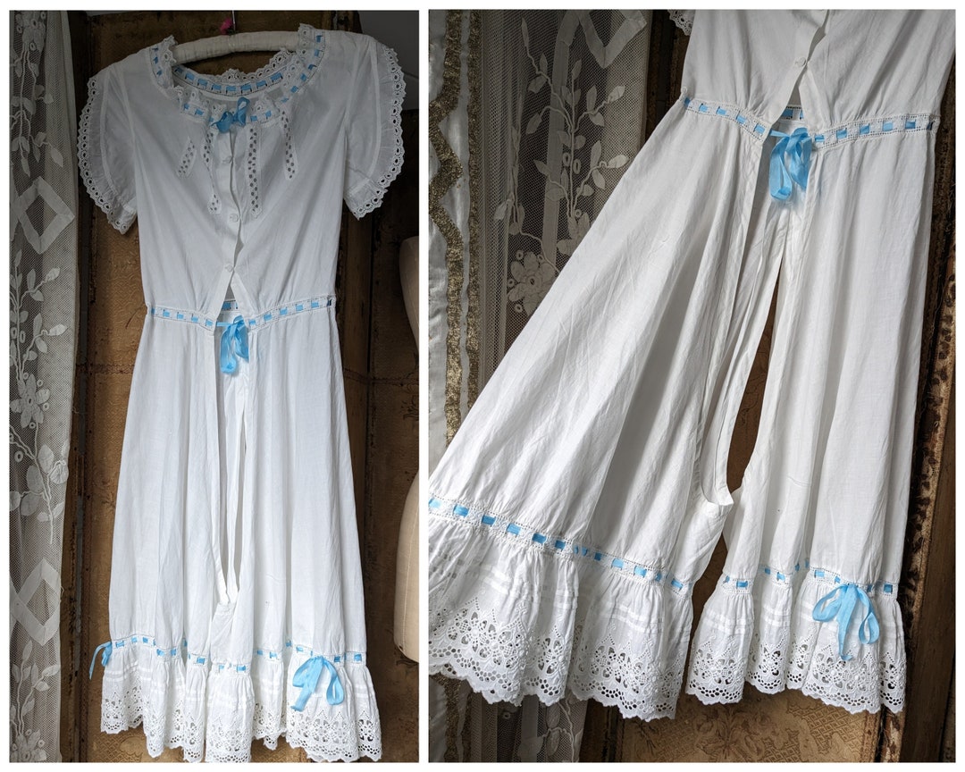 Victorian Combinations Underwear Bloomers Camisole With Pure Silk