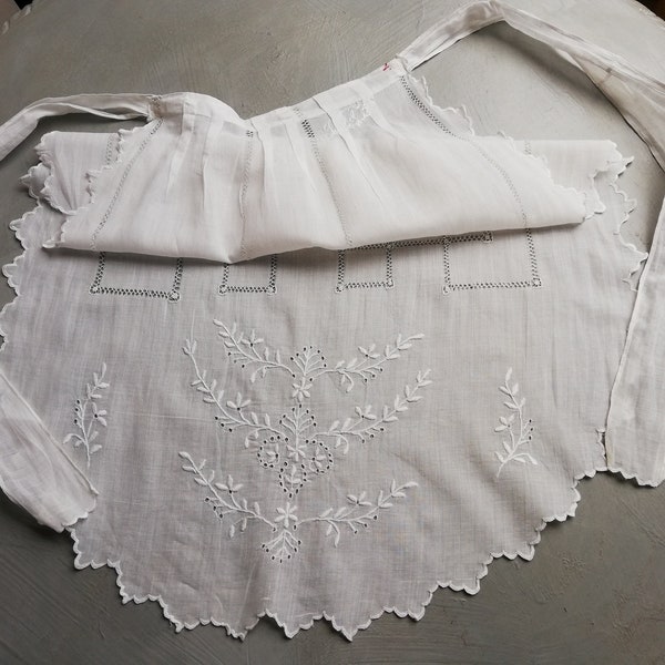 Antique embroidered apron