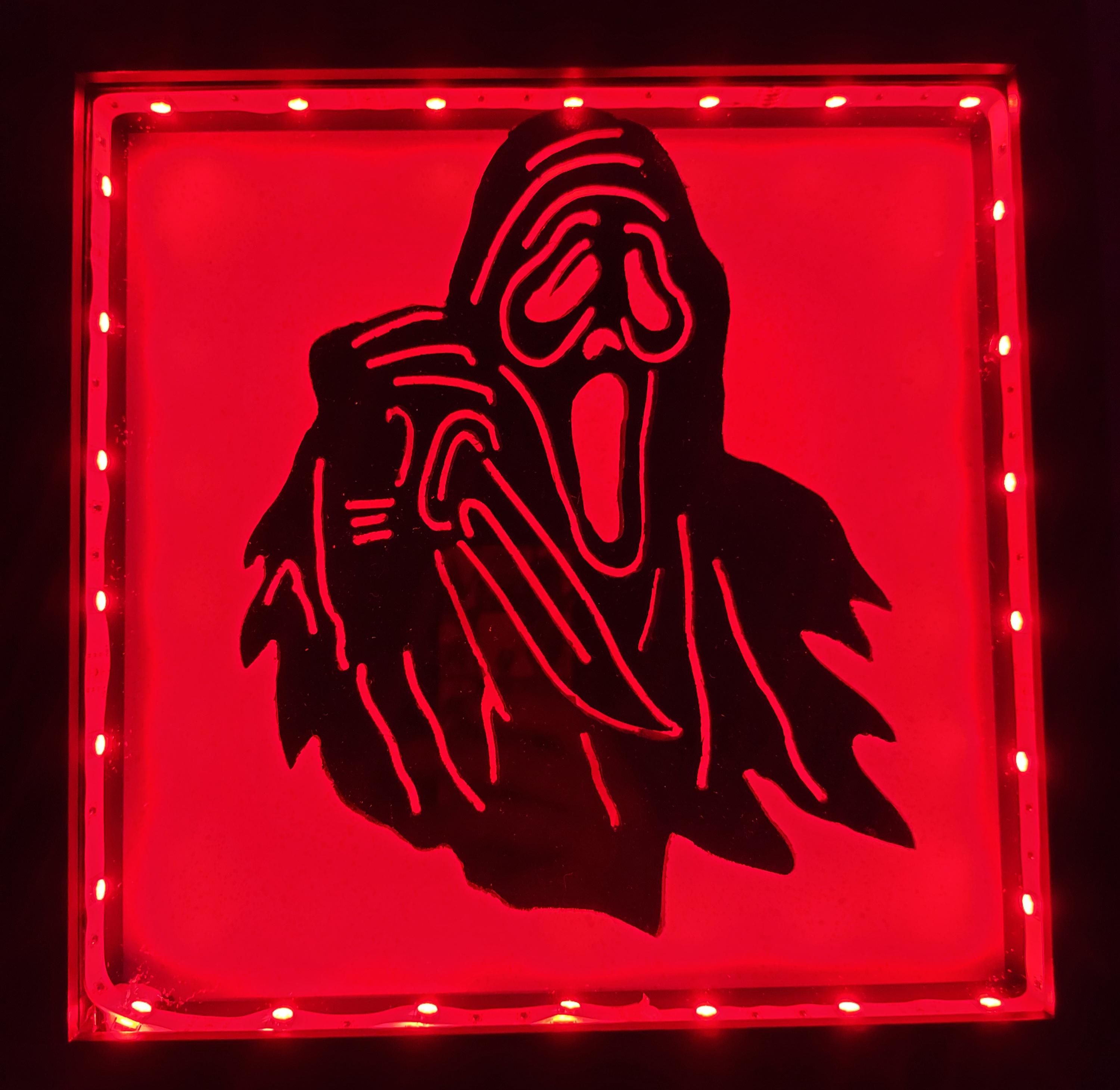 zuum Ghostface led sign - Etsy Österreich