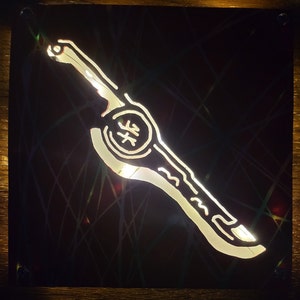 Xenoblade Chronicles Hand Carved LED PVC Wall Light