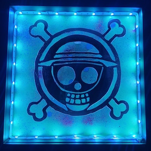 One Piece Hand Carved PVC Shadow Box Light