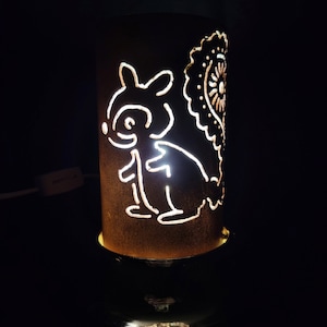 Squirrel PVC Pipe Lamp