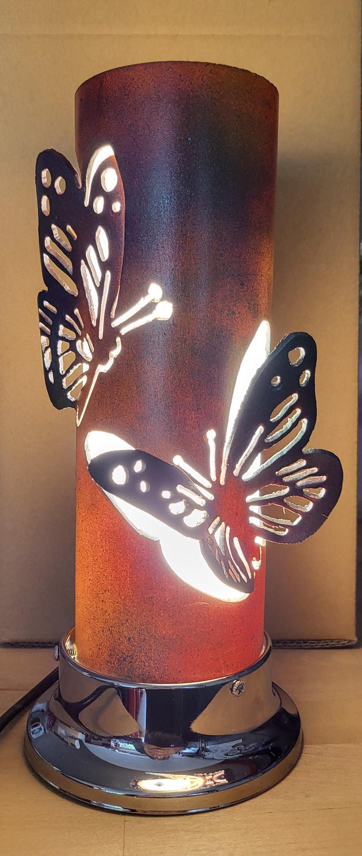 Butterflies Hand Carved PVC LED Pipe Lamp - Etsy, image size:1270x3000