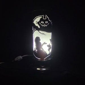 Alice and Cheshire Cat PVC Pipe Lamp