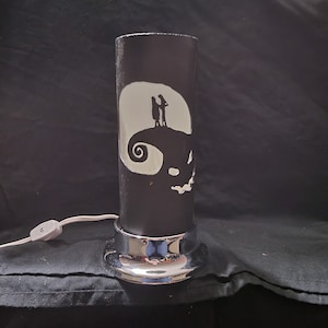 Jack and Sally PVC Pipe Lamp