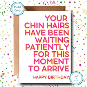 Joyeux anniversaire pour elle | Carte d'anniversaire drôle | Joyeux 40e anniversaire | Carte imprimable | Carte pertinente | Carte Vieillir | Carte hilarante