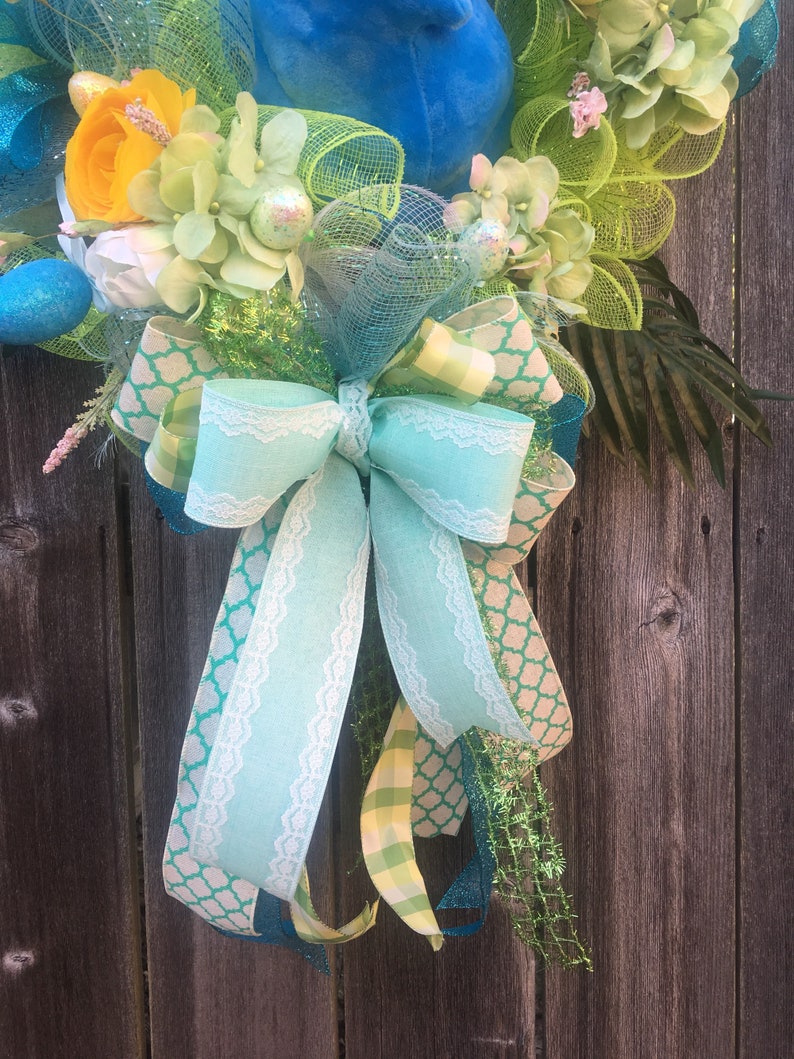Spring Mesh Wreath Peeps Easter Swag Easter Wreath Easter Swag with Chicks