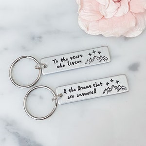 NEW | Velaris Starfall Night Court Keychain Set | To the stars who listen, and the dreams that are answered | ACOMAF | High Lord, High Lady