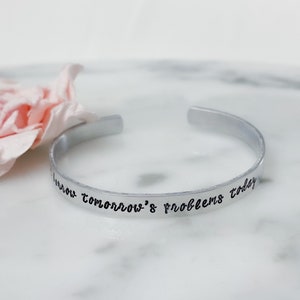NEW | From Blood and Ash Inspired Don’t Borrow Tomorrow’s Problems Today Cuff Bracelet | FBAA, AKOFAF | Poppy, Casteel, Hawke