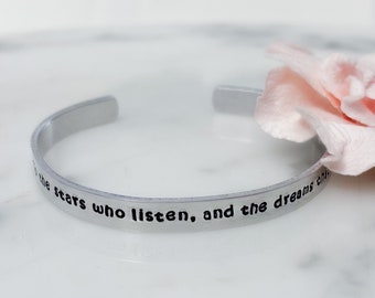 NOUVEAU | Bracelet Un cour d'épines et de roses inspiré par les étoiles qui écoutent et les rêves auxquels on répond | ACOTAR, ACOMAF | Chute d'étoiles