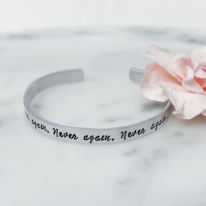 NEU | Ein Gericht aus silbernen Flammen inspiriert nie wieder Manschette Armband | ACOTAR, ACOSF | Kassian, Nesta, Gwyn, Emerie | Walküren, Selbstliebe