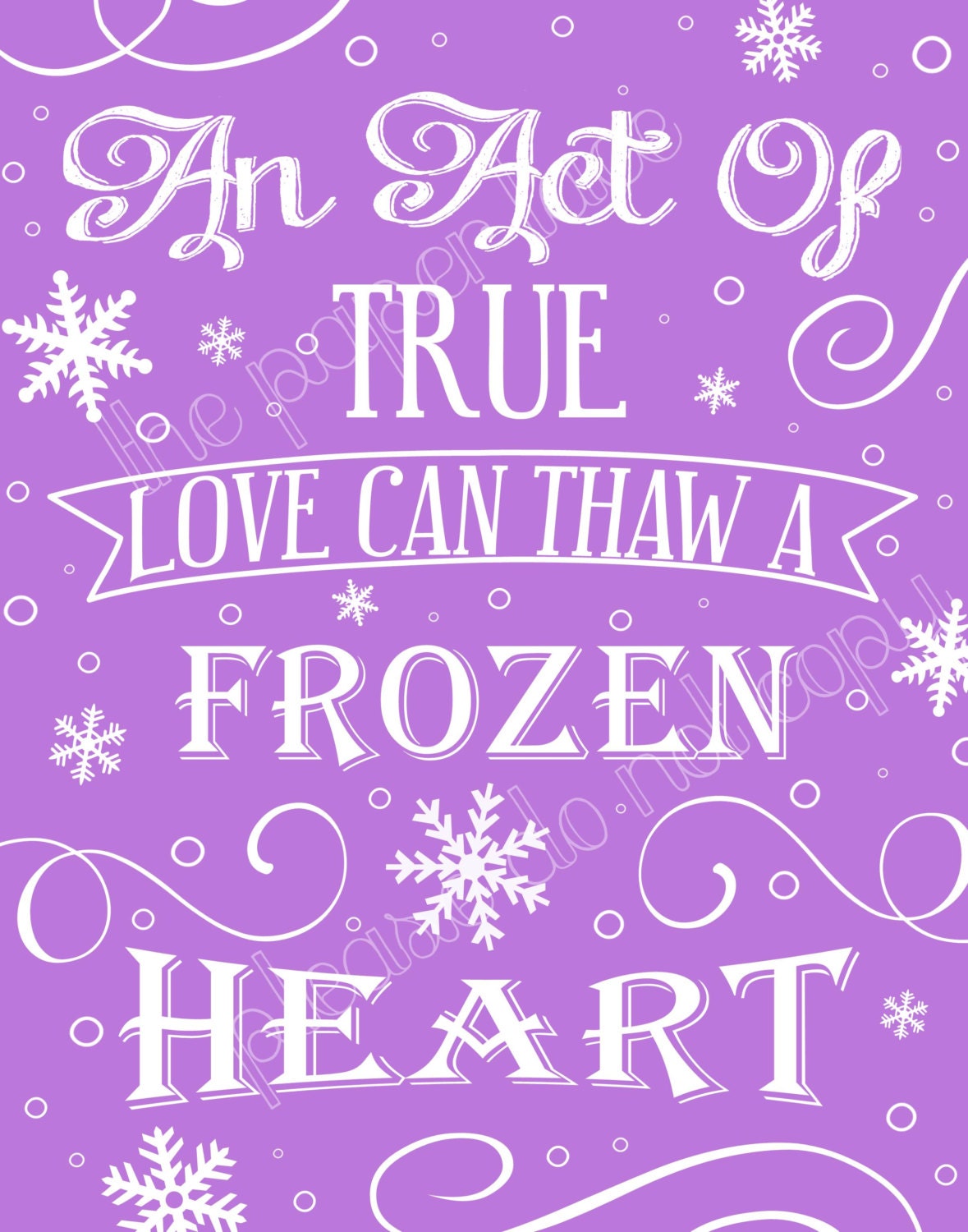 Frozen Wall Art Frozen Party Decor Frozen Birthday an Act Etsy