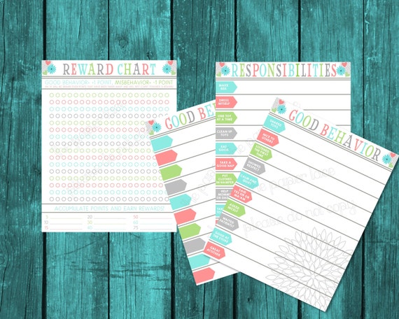 Toddler Behavior Reward Chart