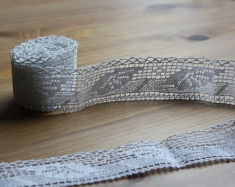 Vintage White Cotton Lace Edge Trim