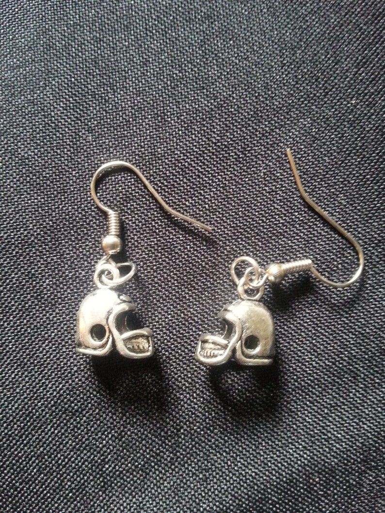 Football Helmet Earrings Etsy