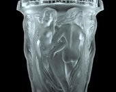 Art Deco Bohemian Glass Large Vase 1930 39 s Curt Schlevogt Heinrich Hoffmann Nude Decor