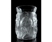 Glamorous Bohemian Art Deco Nude Decor Glass Vase 1930 39 s H. Hoffmann