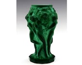 Glamorous Art Deco Jade Malachite Nude Figural Vase 1930 39 H.Hoffmann