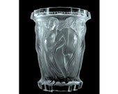French Nude Figural Art Deco Bohemian Glass Large Vase 1930 39 s H.Hoffmann