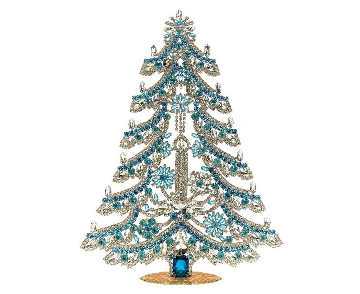 特大ヴィンテージチェコスロバキアラインストーンクリスマスツリー