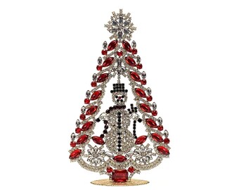 特大ヴィンテージチェコラインストーンガラスクリスマスツリー