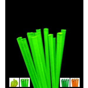 Uranium Glass Rods COE 104: Jewelry Making, Flameworking - 4 Color Set, 1 rod of each color