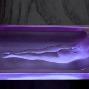 Art Deco Alexandrit Glasschale 1930 'H. Hoffmann Bild 3