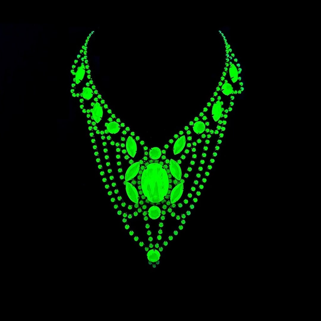 ヴァセリンウランガラス | ヴィンテージ | ペンダントネックレス