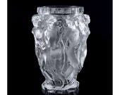 Glamorous Art Deco Nude Ladies Satin Glass Vase 1930 39 H. Hoffmann by Lalique