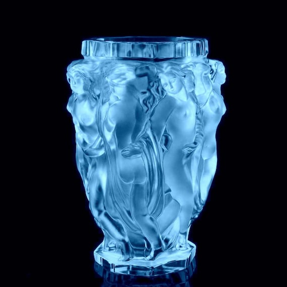 工芸品 1930's Art Deco glass vase Art Deco 1930' H.hoffmann Alexandrite Glass Vase • Art Glass