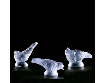 ラリック　花瓶　フラーベース　ハト　鳥　箱付き　シルヴィー　フロステッド ラリック 花瓶 フラーベース ハト 鳥 箱付き シルヴィー フロステッド