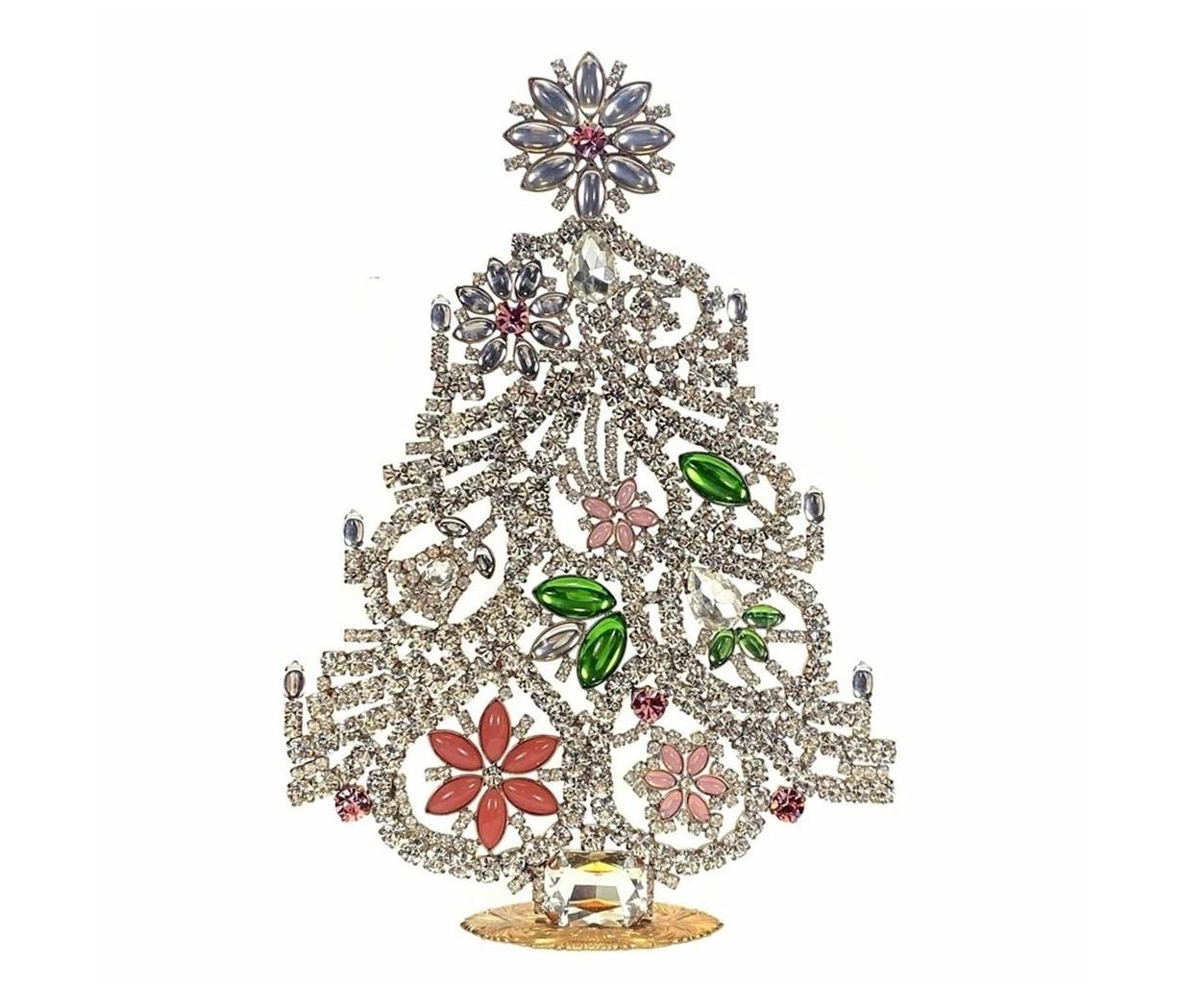 8 1/2インチ 大型ヴィンテージクリスタルクリアアートガラスフィギュア