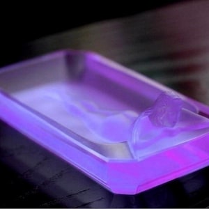 Art Deco Alexandrit Glasschale 1930 'H. Hoffmann Bild 1